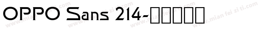 OPPO Sans 214字体转换